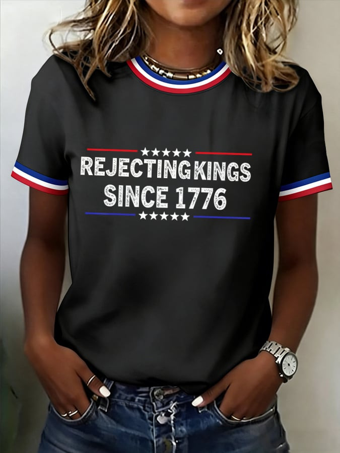 Rejecting Kings Since 1776 T-Shirt No Ice Clothing Gift For Supporters
