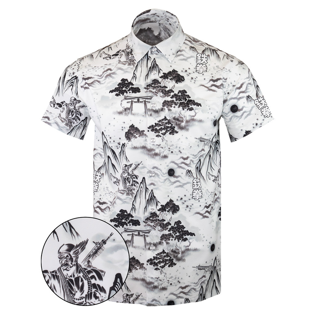 Rekken Button Down Shirt Tactical Aloha Print Shirt Cool Gifts For Father