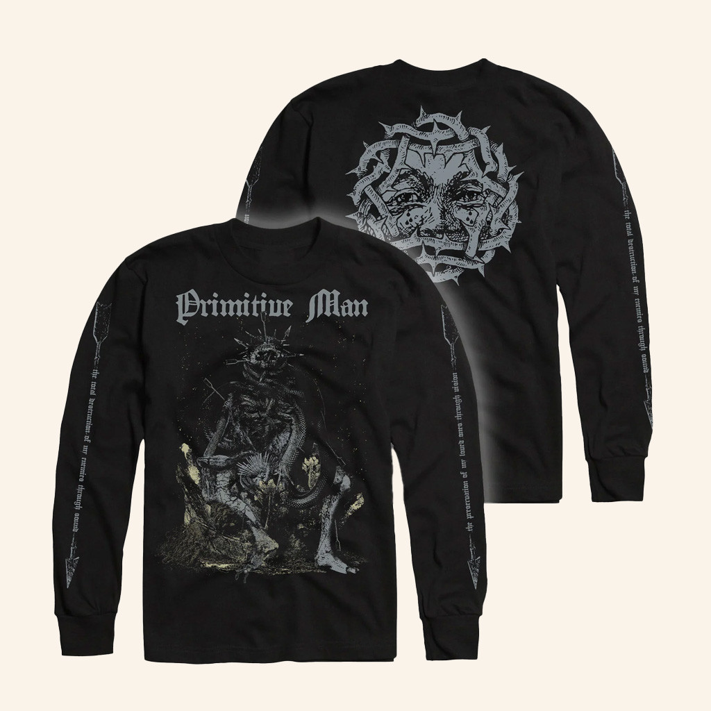 Relapse Records Merch Primitive Man Observance Long Sleeve Shirt Gifts For Your Brother
