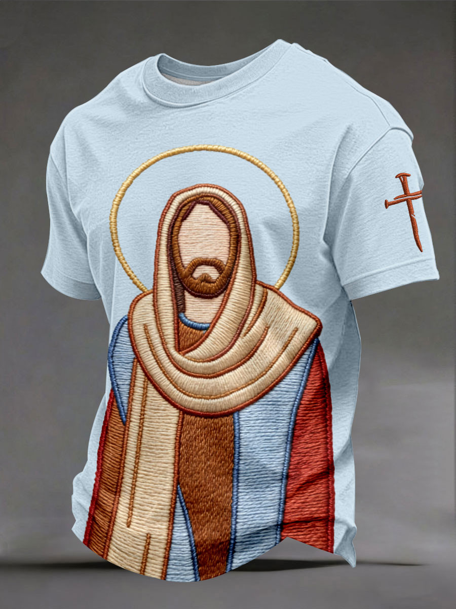 Religious Jesus T-Shirt Bible Verse Cross Clothing Best Gift For Husband