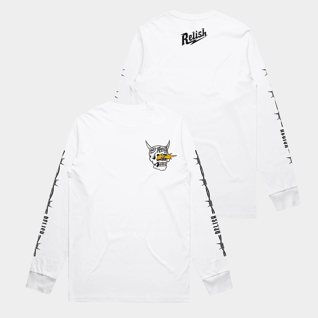 Relish Brand Merch Barbed Wire Long Sleeve T-Shirt Gift Ideas For Husband