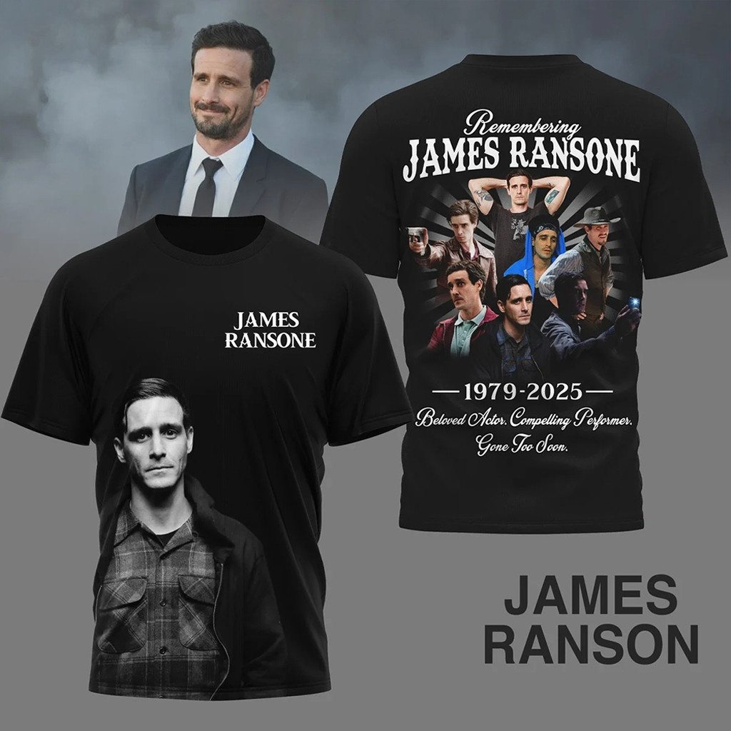 Remembering James Ransone Beloved Actor 2025 T-Shirt RIP James Ransone Merch Memorial Gifts