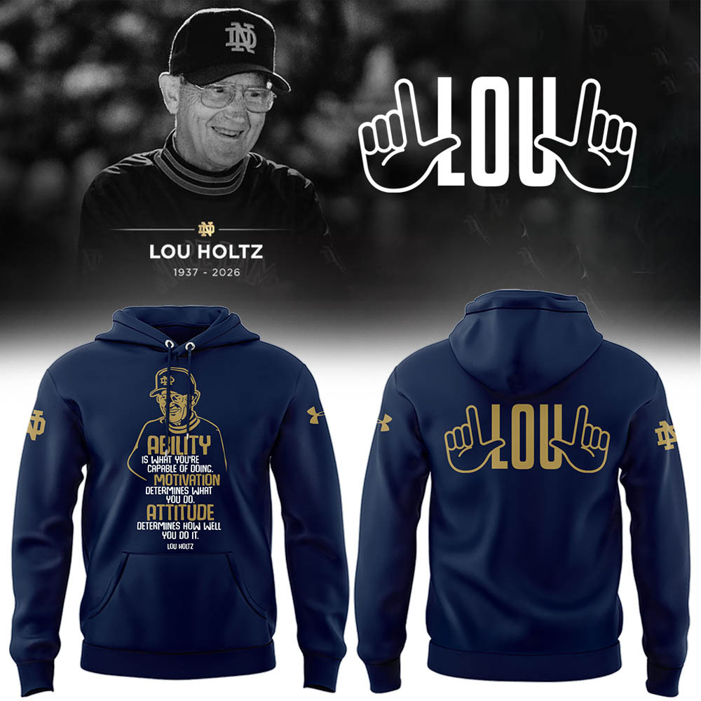 Remembering The Life And Legacy Of Lou Holtz Hoodie Lou Holtz 1937 2026 Apparel Football Fan Gift