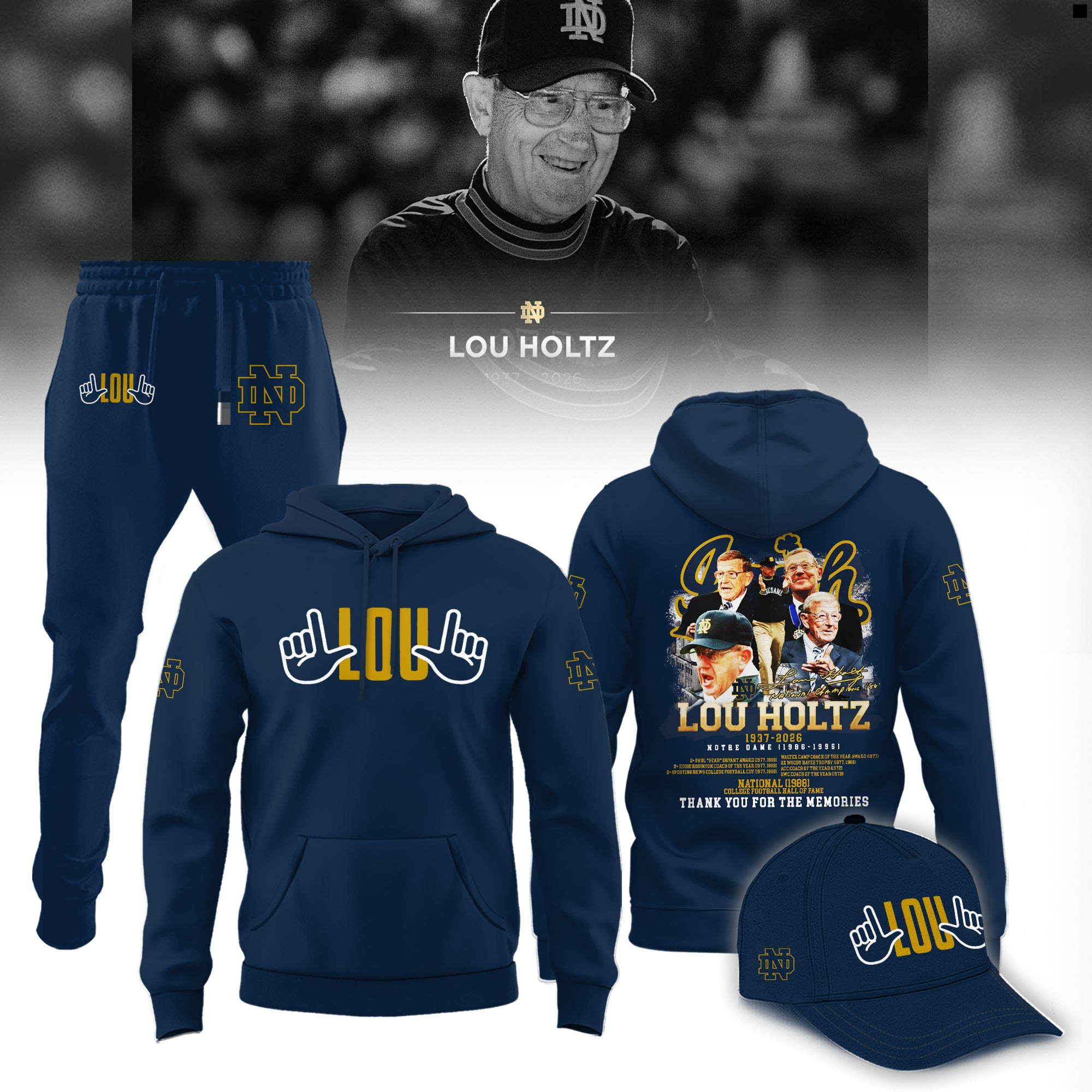 Remembering The Life And Legacy Of Lou Holtz Hoodie Lou Holtz Memorial Merch 2026