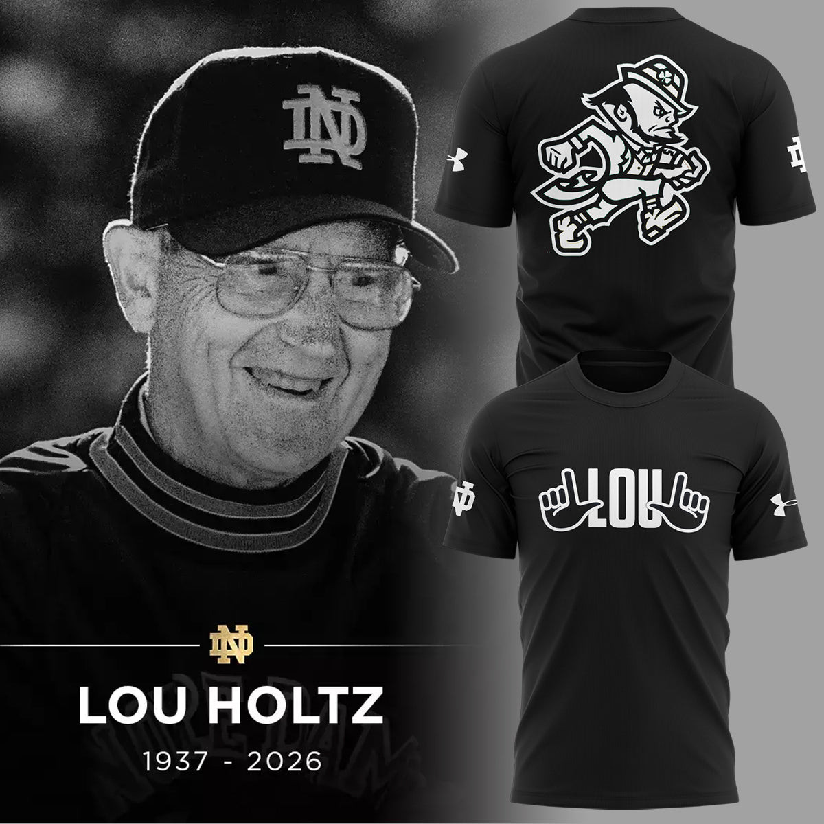 Remembering The Life And Legacy Of Lou Holtz T-Shirt Football Fan Shirt Lou Holtz Tribute Gift