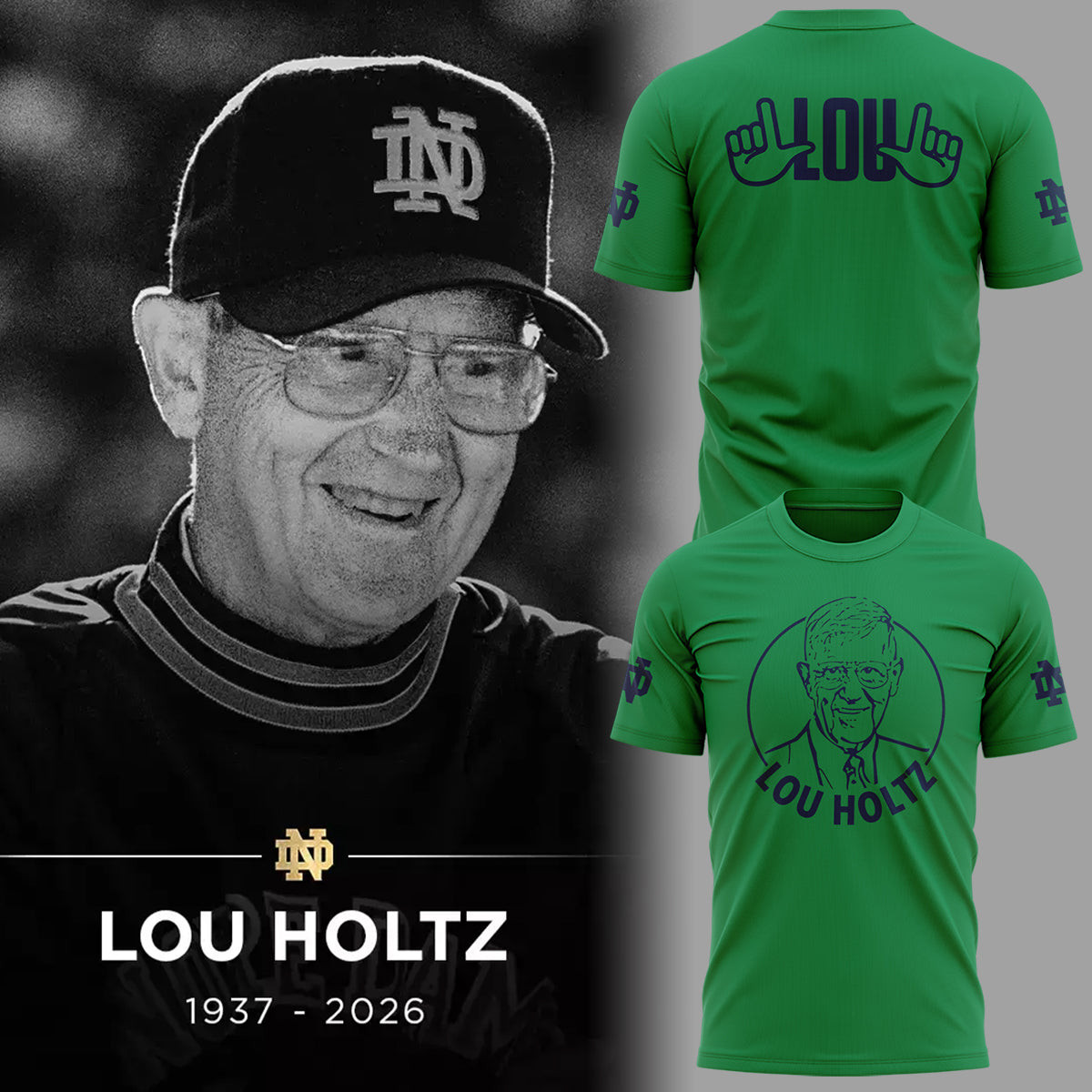 Remembering The Life And Legacy Of Lou Holtz T-Shirt Lou Holtz Memorial Clothes Tribute Gift For Fans