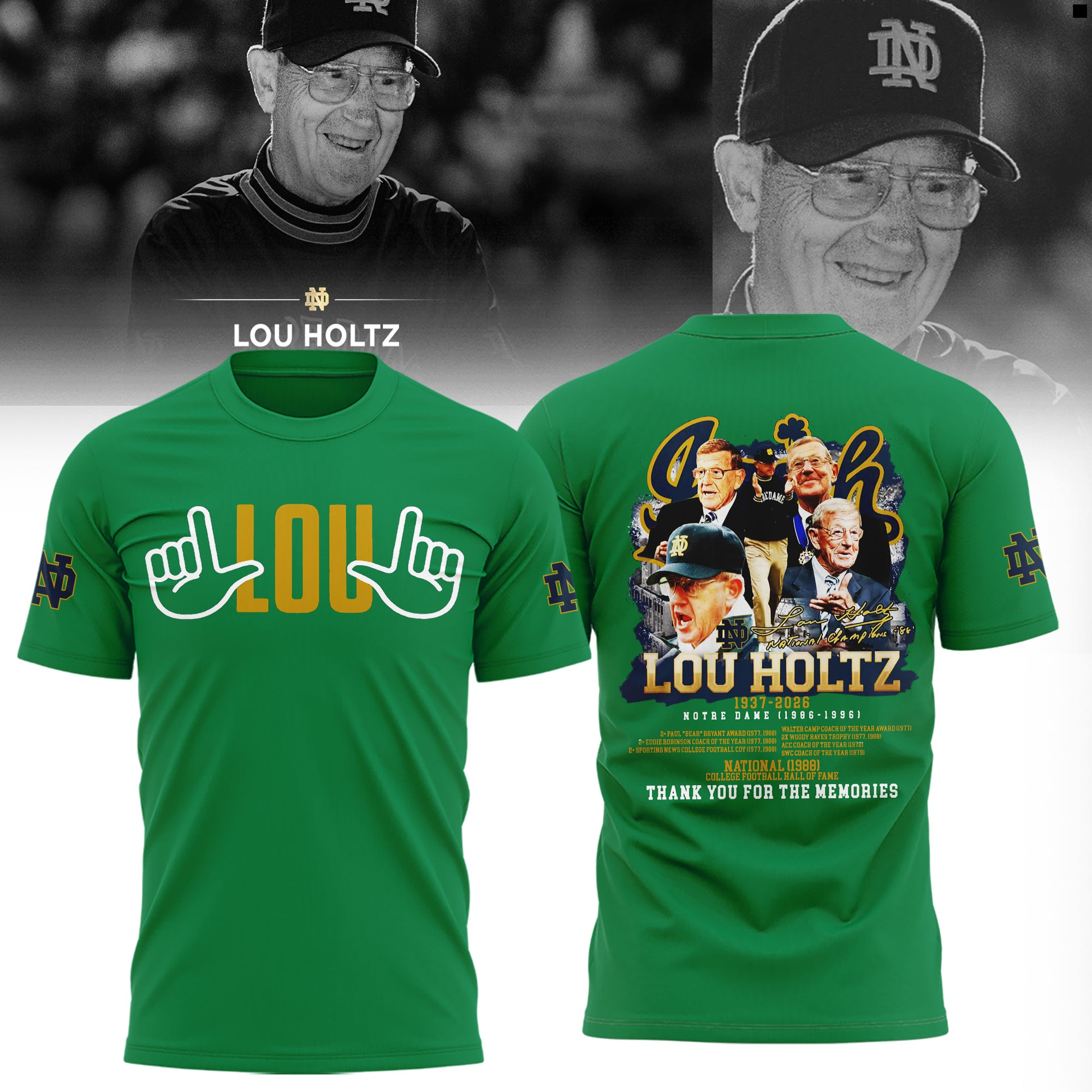 Remembering The Life And Legacy Of Lou Holtz T-Shirt Rest In Peace Lou Holtz Shirt Fan Gift