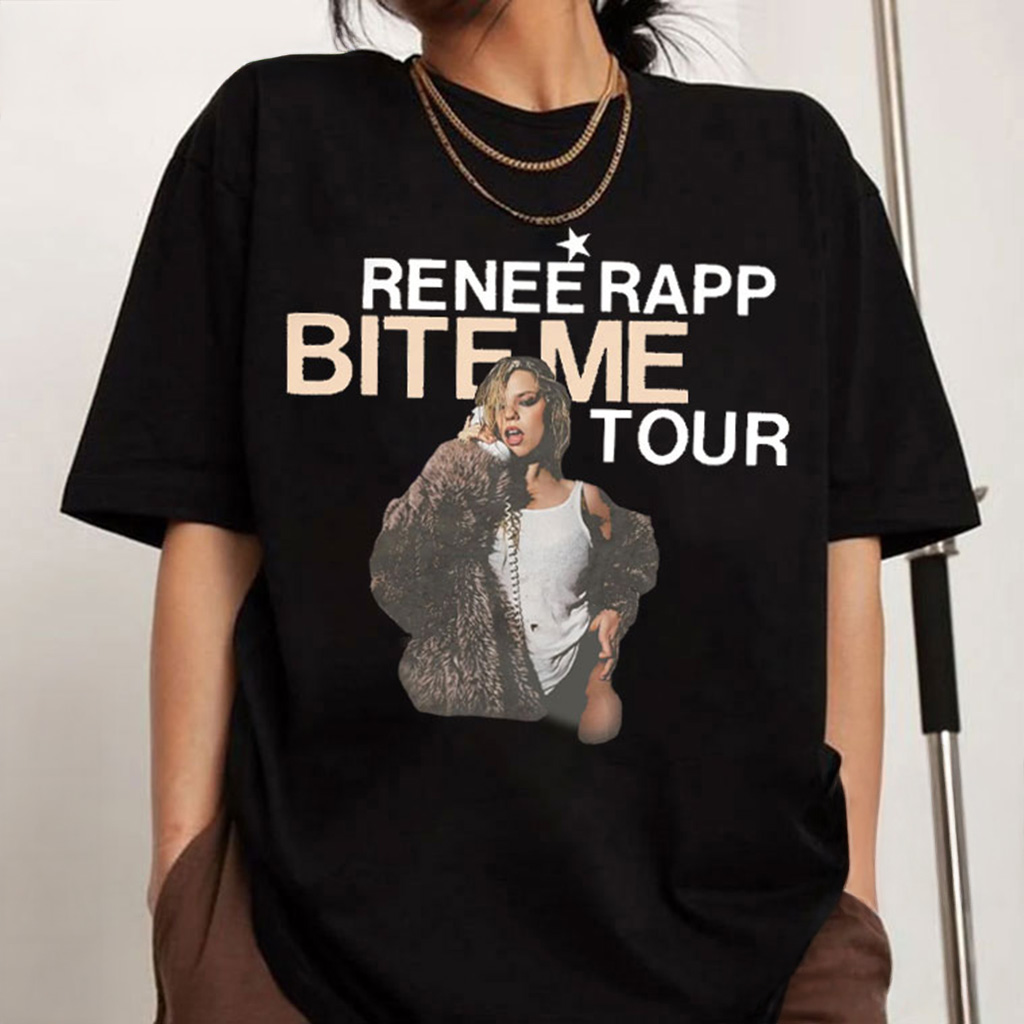 Renee Rapp Bite Me Tour T-Shirt Fan Merch Christmas Gifts For Sister