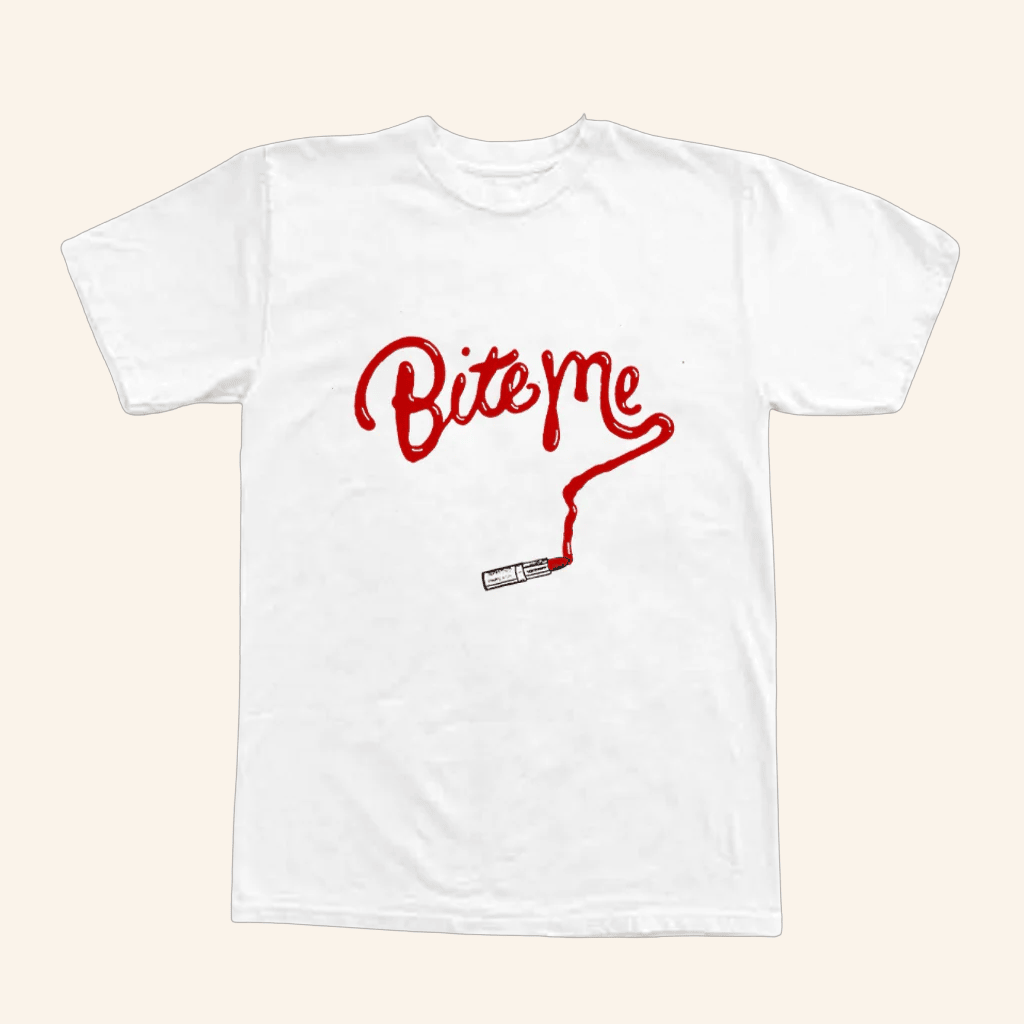 Renee Rapp Merch Bite Me Lipstick T-Shirt Gifts For Fans
