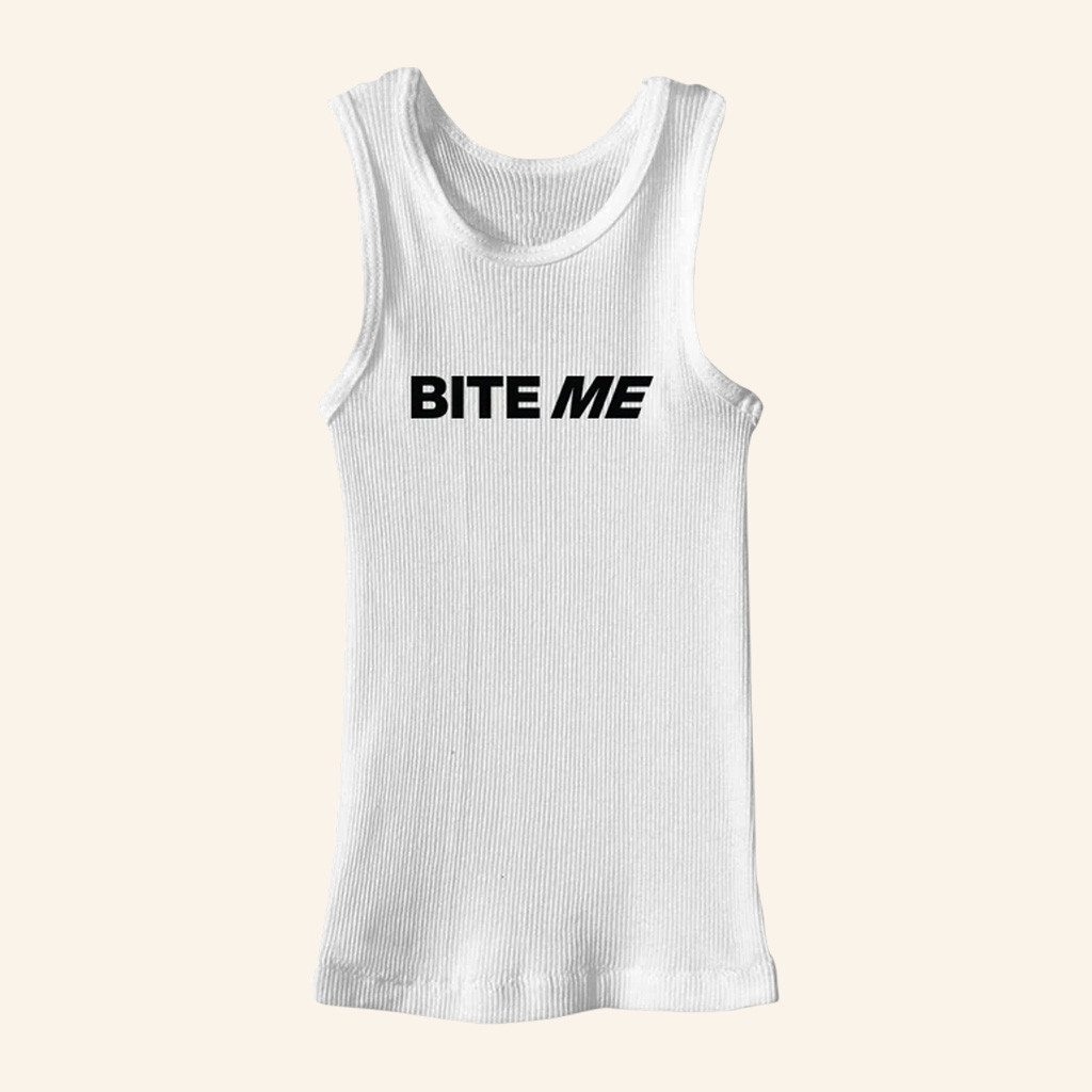 Renee Rapp Merch Bite Me Tank Christmas Gifts For Girlfriend Renee Rapp Merch Bite Me Tank Christmas Gifts For Girlfriend