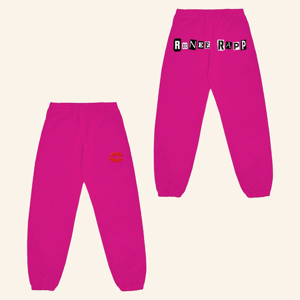Renee Rapp Merch Pink Kiss Sweatpants Renee Rapp Apparel Christmas Gifts For Her Renee Rapp Merch Pink Kiss Sweatpants Renee Rapp Apparel Christmas Gifts For Her