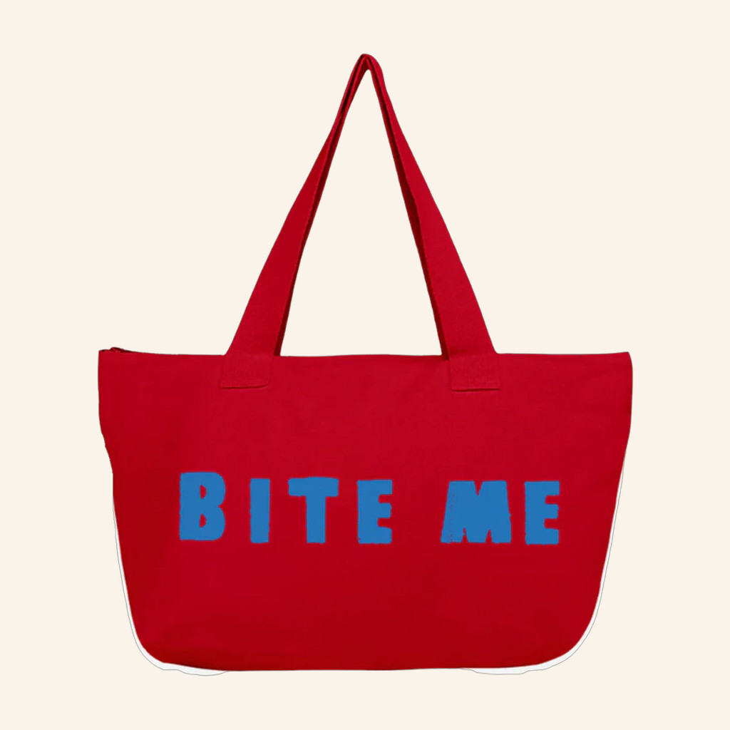 Renee Rapp Merch Red Bite Me Tote Bag Christmas Presents For Wife