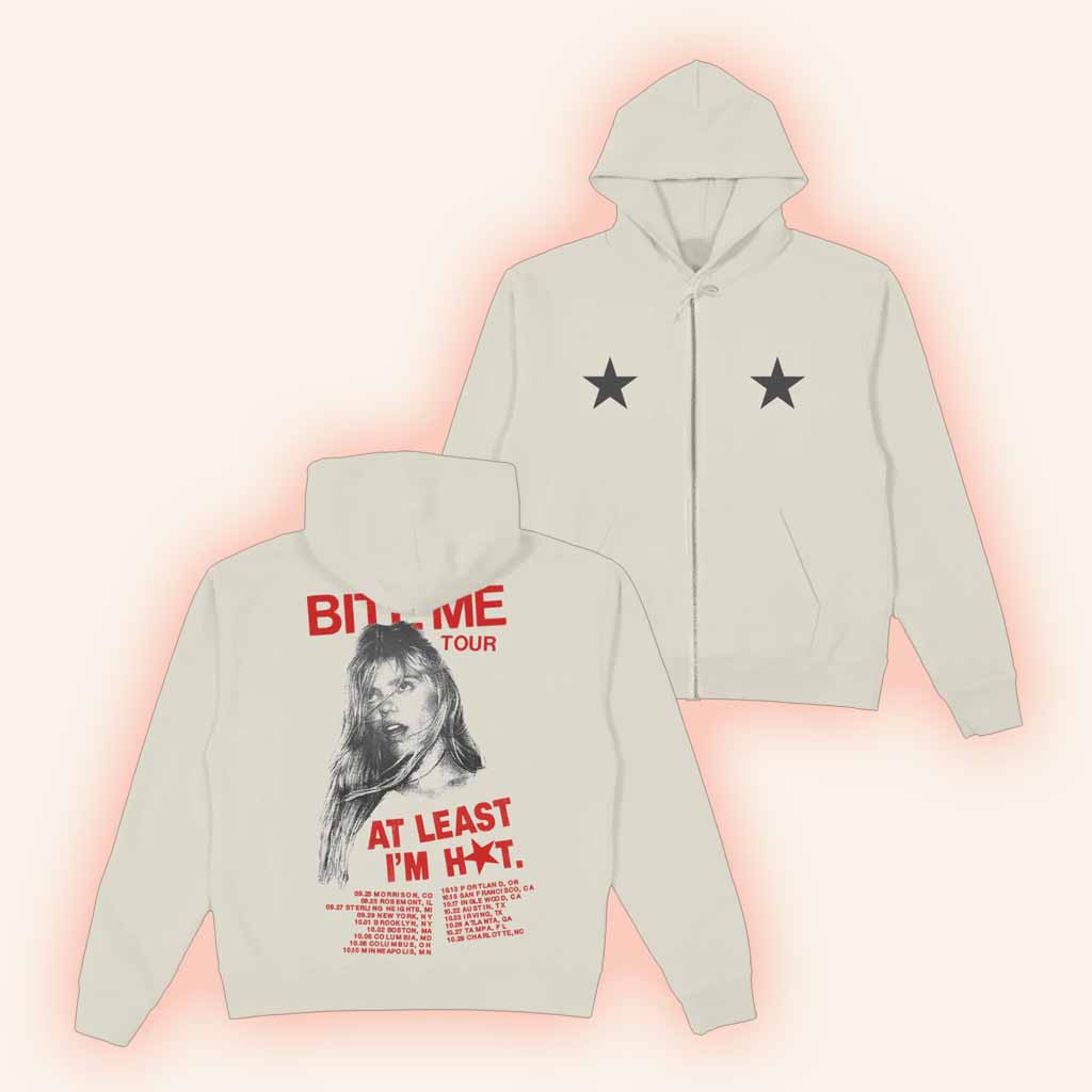 Renee Rapp Merch Tour Date Back Zip Hoodie Christmas Ideas For Her