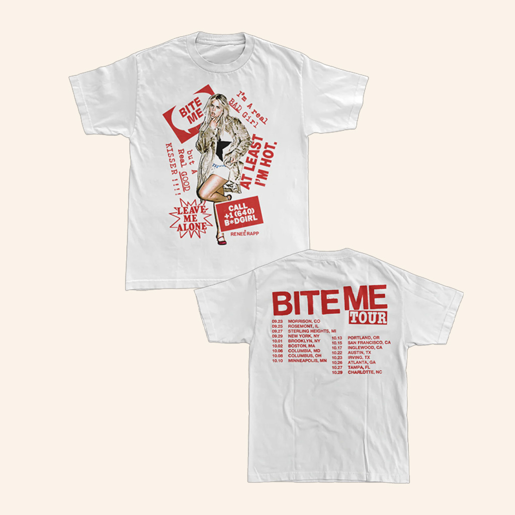 Renee Rapp Merch White Date Back Tour T-Shirt Gifts For Music Lovers Renee Rapp Merch White Date Back Tour T-Shirt Gifts For Music Lovers