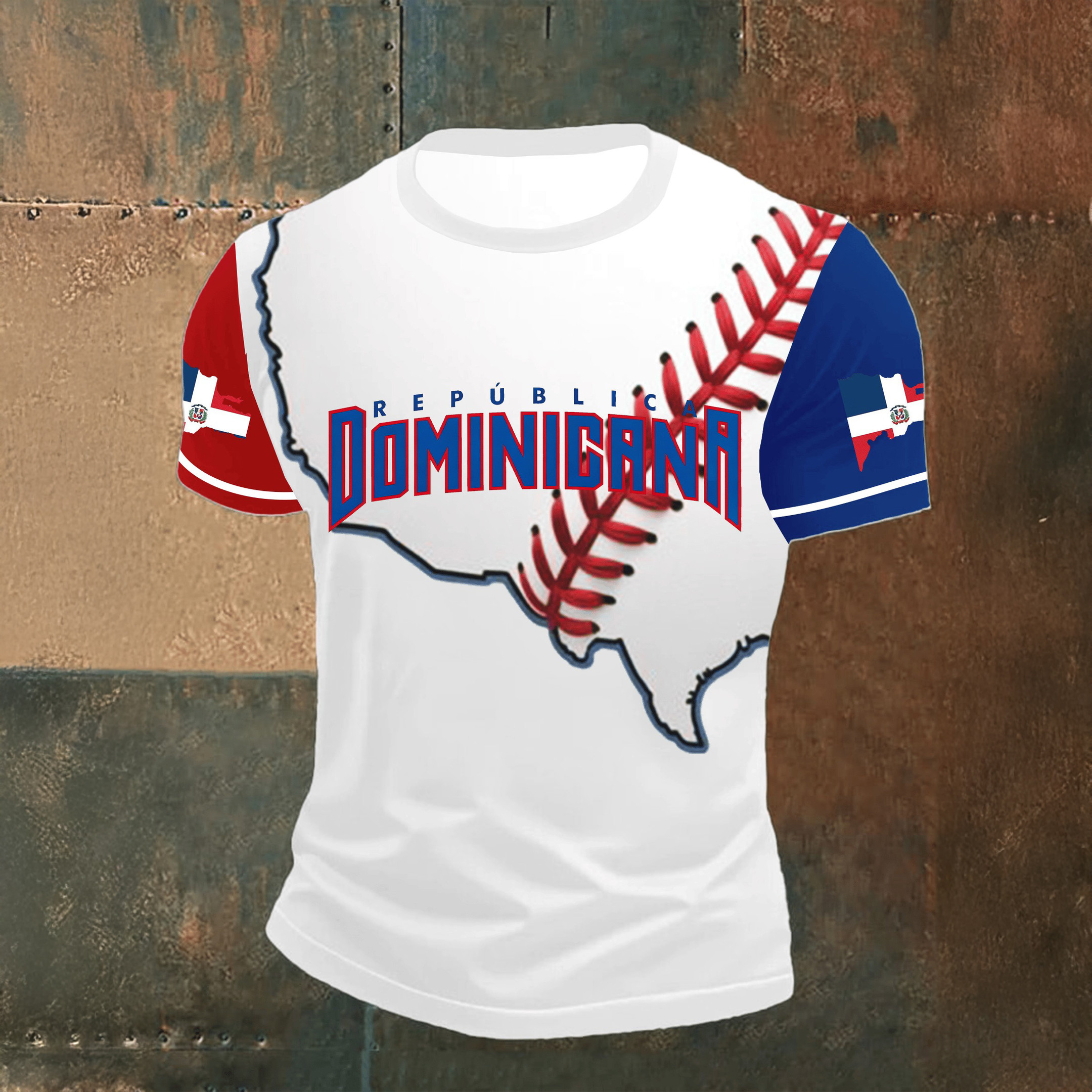 Republica Dominicana Baseball Graphic T-Shirt Dominican National Team Clothes Gift Idea