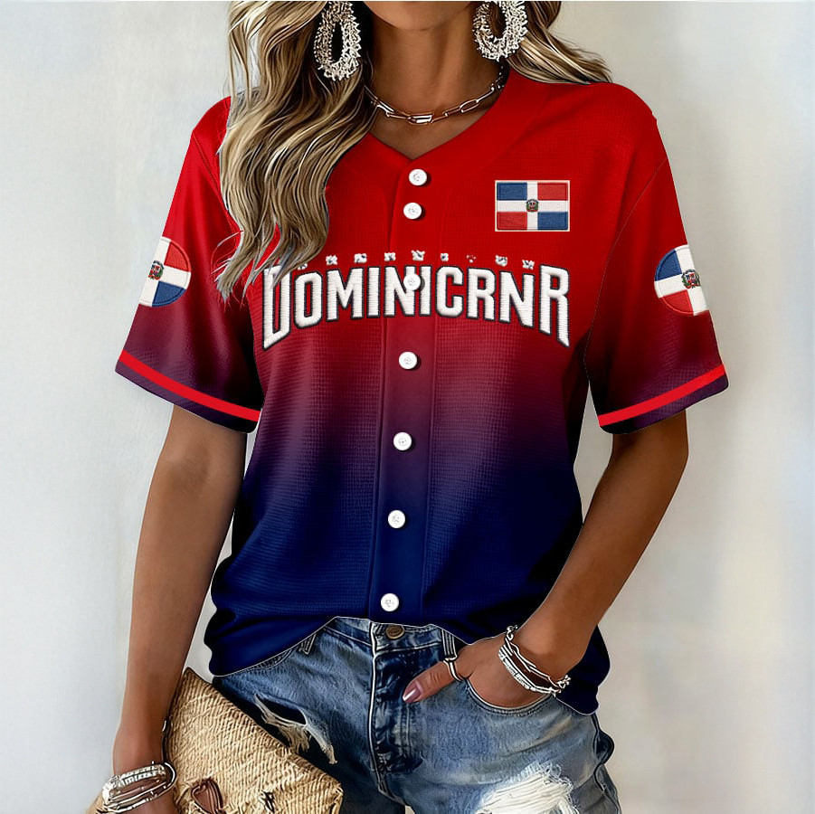 Republica Dominicana Baseball Jersey Game Day Clothes Baseball Fan Gear