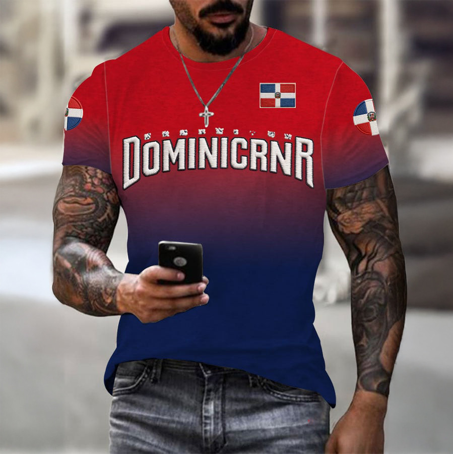 Republica Dominicana Baseball T-Shirt Heritage Dominican Baseball Apparel Game Day Gear