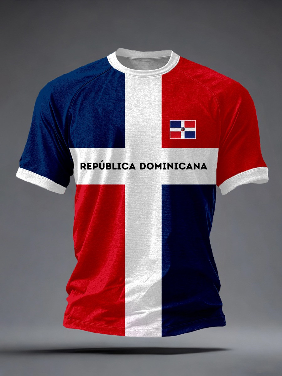 Republica Dominicana Flag T-Shirt Dominican Republic Pride Apparel RD Best Gift For Dominican Fans