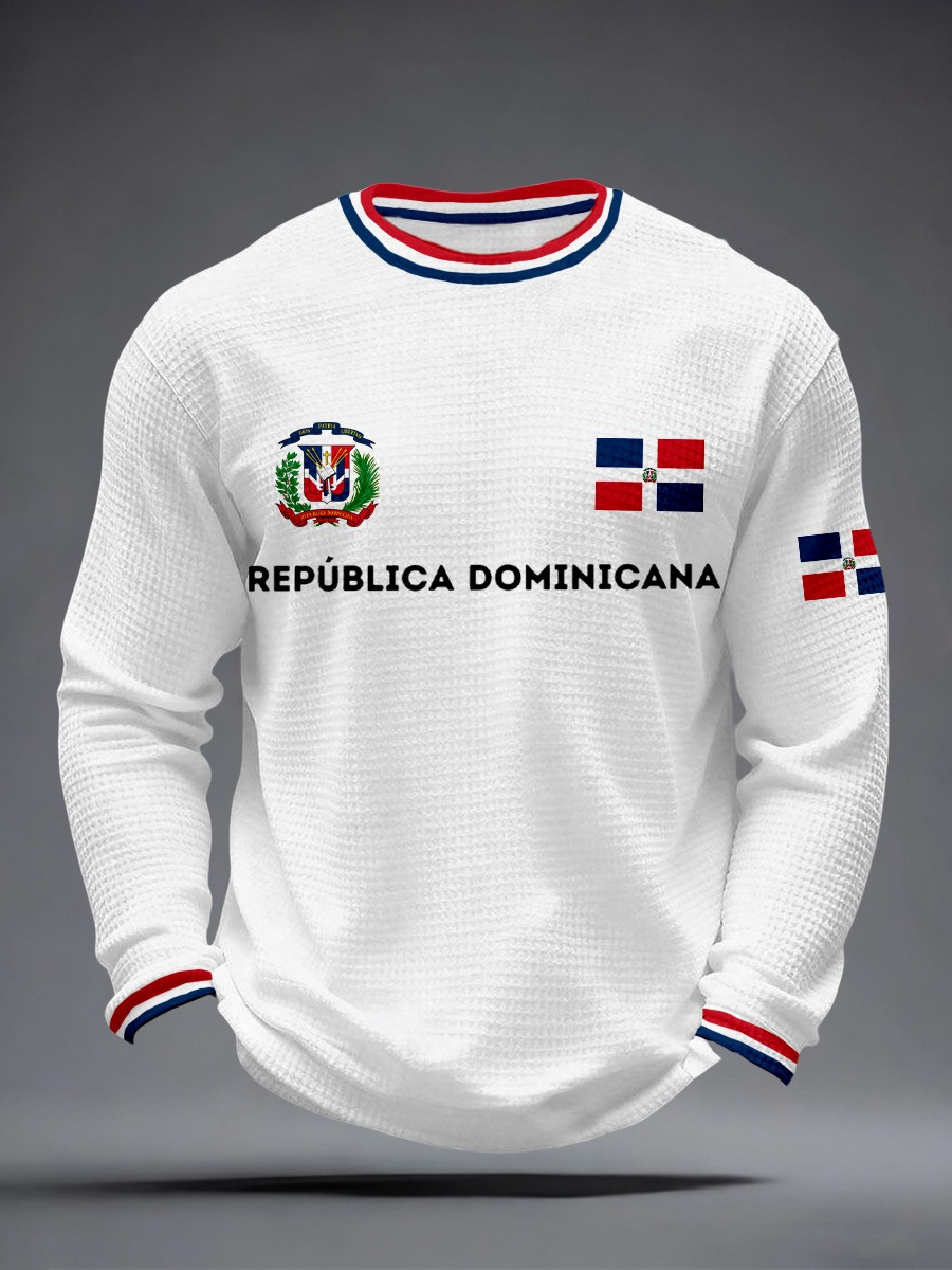Republica Dominicana Long Sleeve Shirt Dominican Coat Of Arms Pride Apparel Best Gift For DR Fans