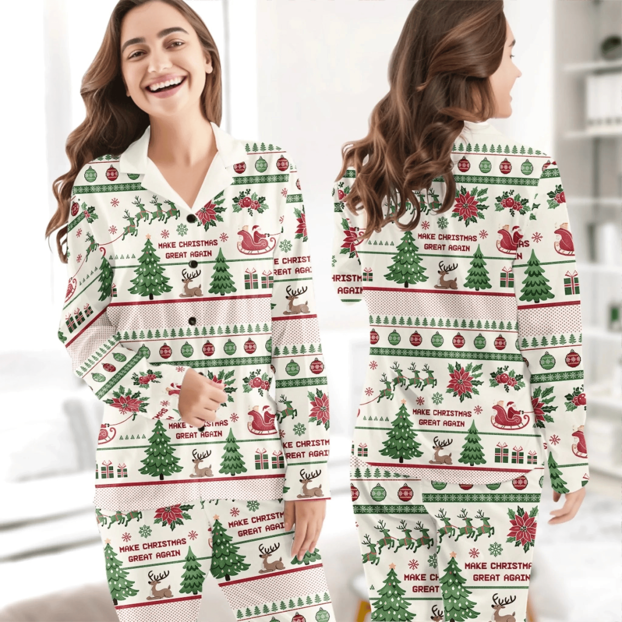 Republican State Pajamas US Patriotic Pride Gifts For Conservative Supporters Christmas Gifts For My Wife