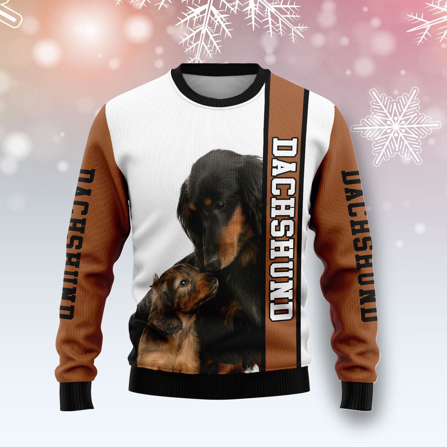 Rescue Dachshund Ugly Christmas Sweater Animal Clothing Christmas Gifts For Dog Owners