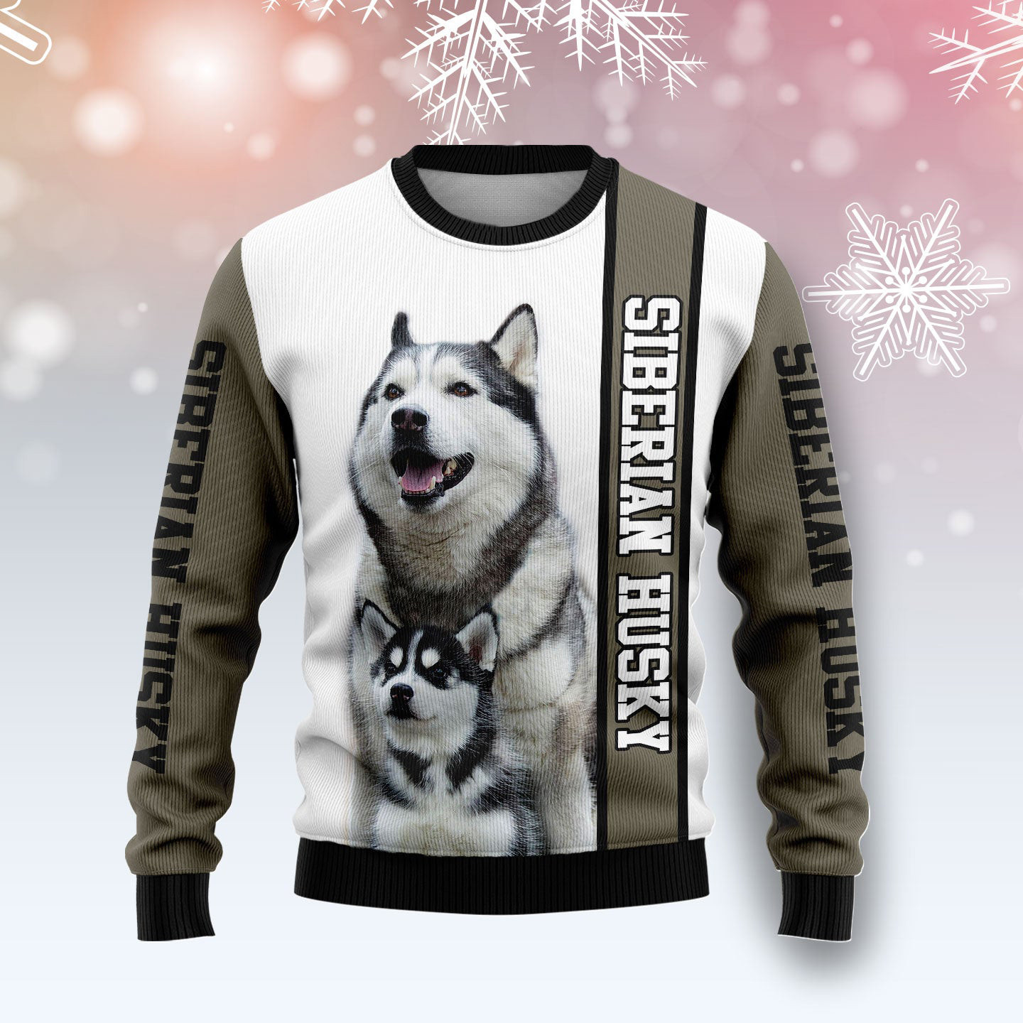 Rescued Siberian Husky Ugly Christmas Sweater Dog Themed Christmas Gifts For Husky Owners
