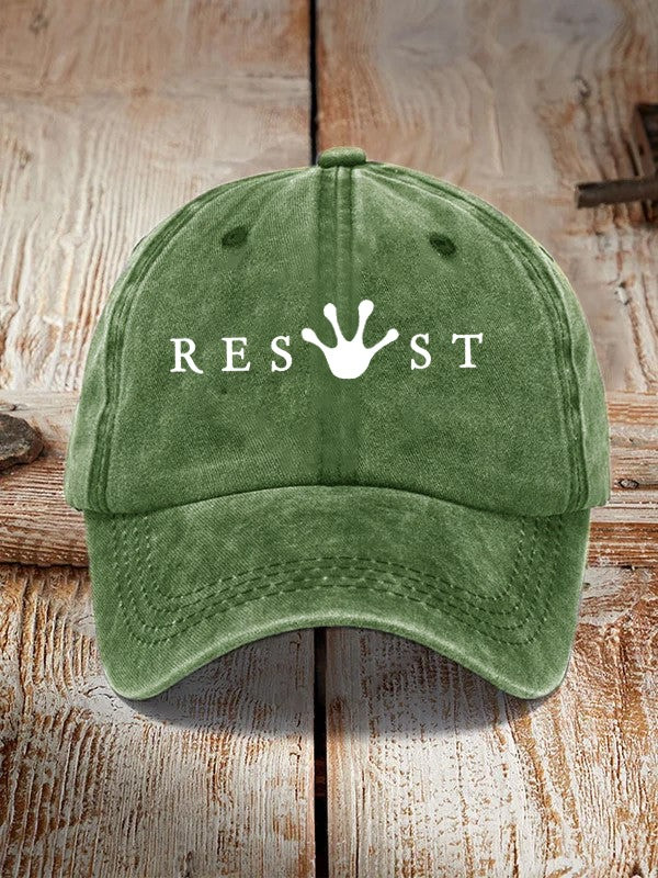 Resist Baseball Cap No Kings In America Merch Best Gift Ideas For Patriotic