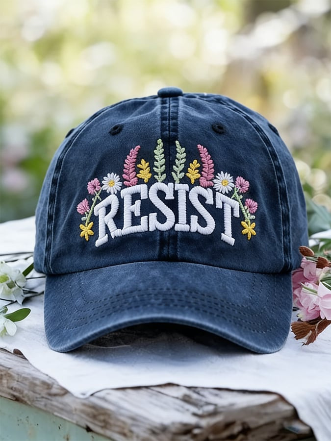 Resist Floral Baseball Cap No Kings Hat Best Gift For Political Activist