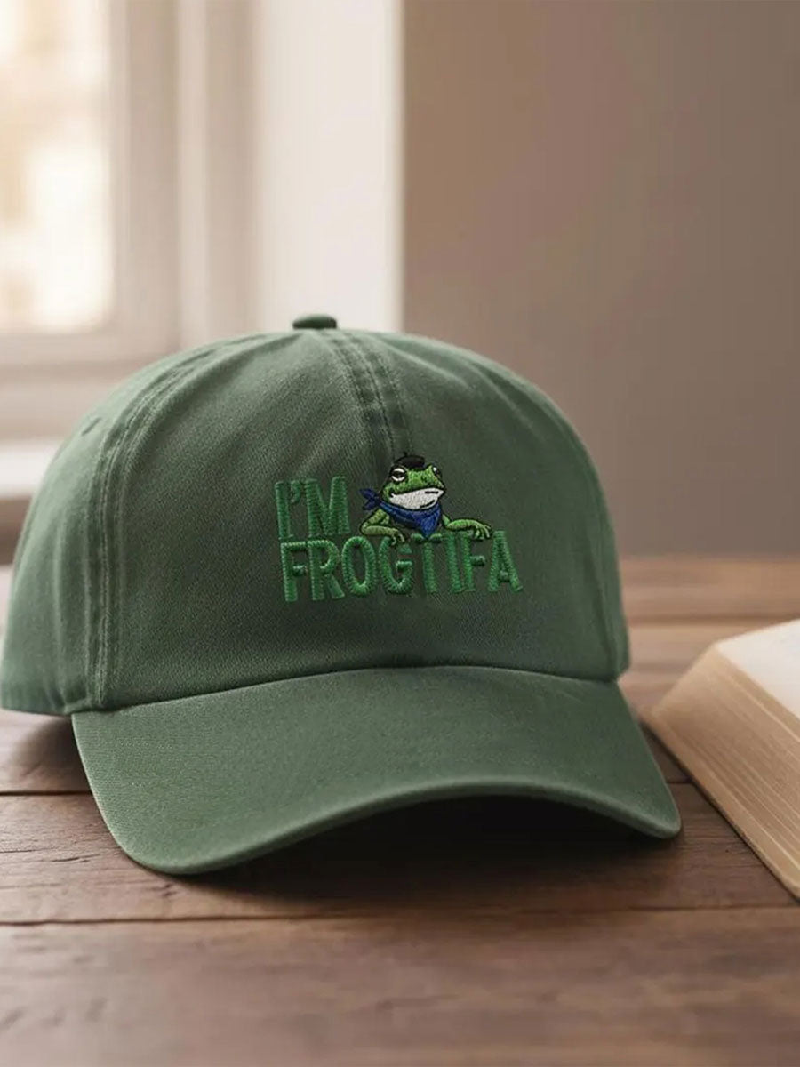 Resist Frog Printed Casual Unisex Hat Anti Fascist Protest Portland Frog Merch Gifts