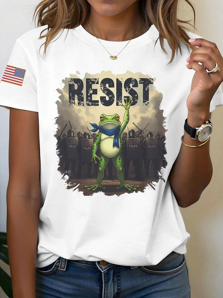 Resist Frog Shirt Portland Frog Protest Anti Fascist Merch Gifts For Friends
