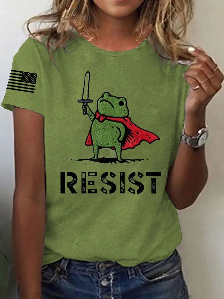 Resist Frog Shirt Portland Frog Protest Antifa Merch Gifts For Her