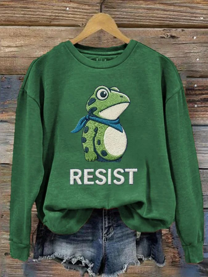 Resist Frog Sweatshirt Abolish ICE Portland Frog Protest Apparel Gifts Ideas
