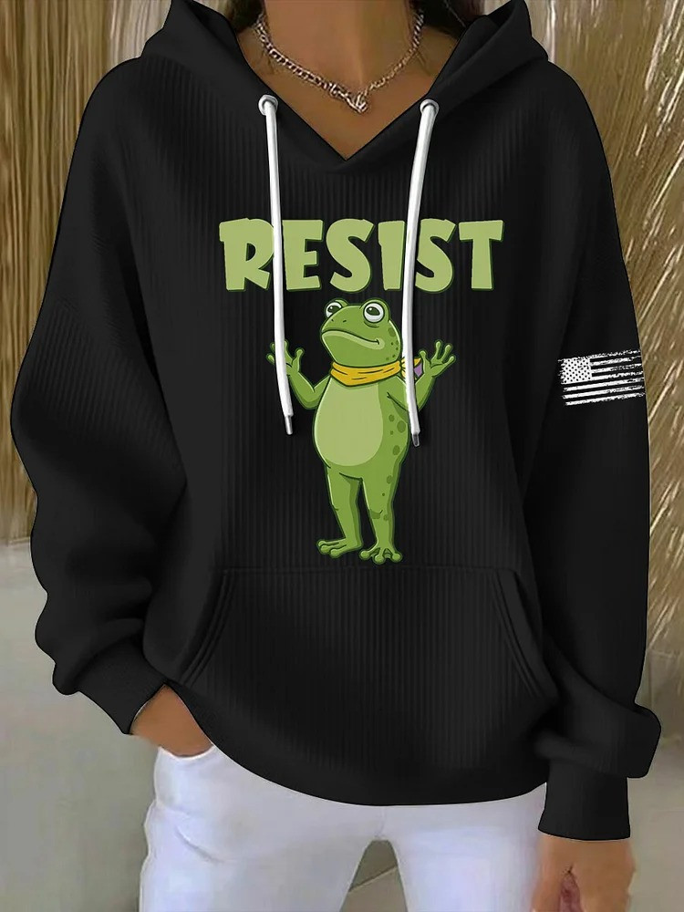 Resist Frog Sweatshirt Portland Frog Merch Anti ICE No Kings Protest Merch Gifts
