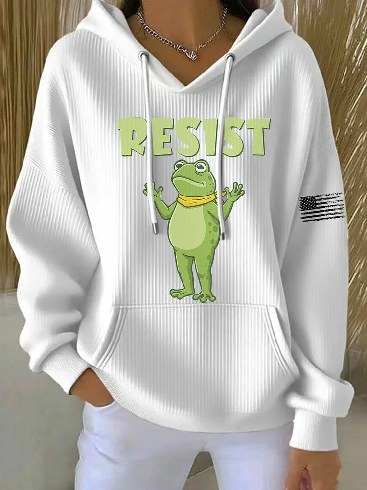 Resist Frog Sweatshirt Portland Frog Merch No Kings Protest Merch Democrats Gifts