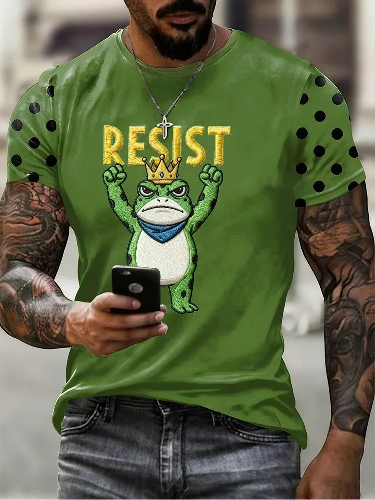 Resist Frog T-Shirt Portland Frog Merch No Kings Protest Apparel Gifts