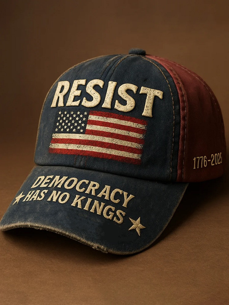 Resist Hat Democracy Has No Kings Baseball Cap No Kings Protest Merch Anti MAGA Gifts