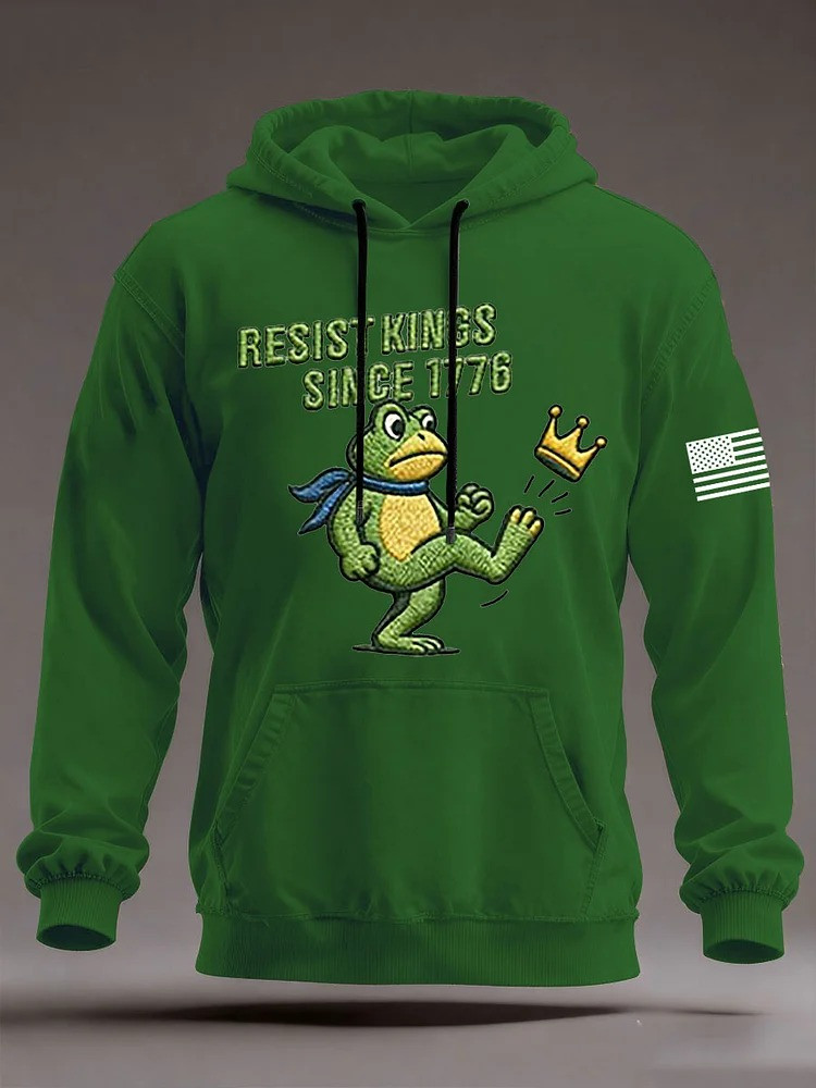 Resist Kings Since 1776 Hoodie No Kings Merch Portland Frog Protest Merch Gifts