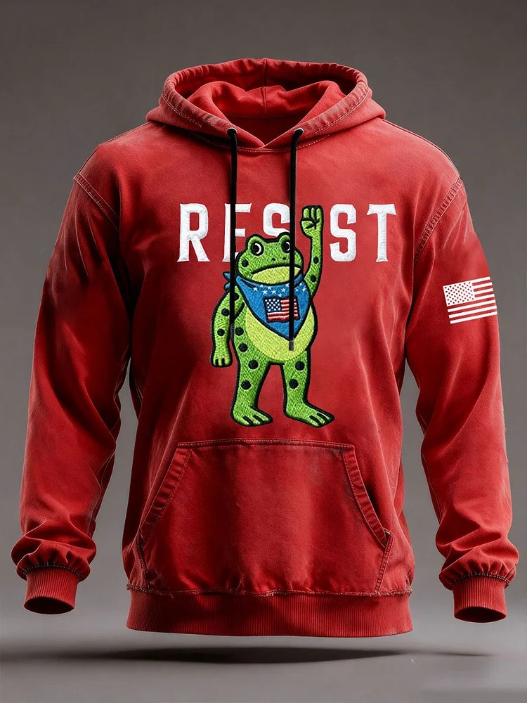Resist Kings Since 1776 Hoodie No Kings Protest Merch Portland Frog Merch Gifts For Men
