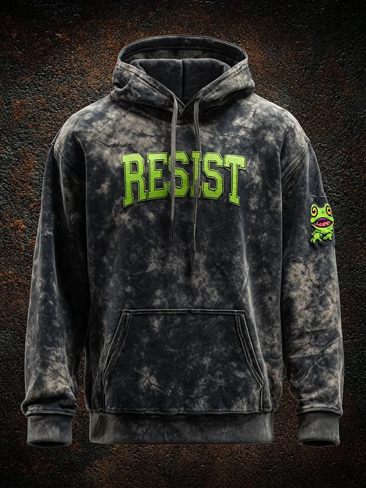 Resist Portland Frog Hoodie Anti Fascist Protest Merch Political Activist Gifts
