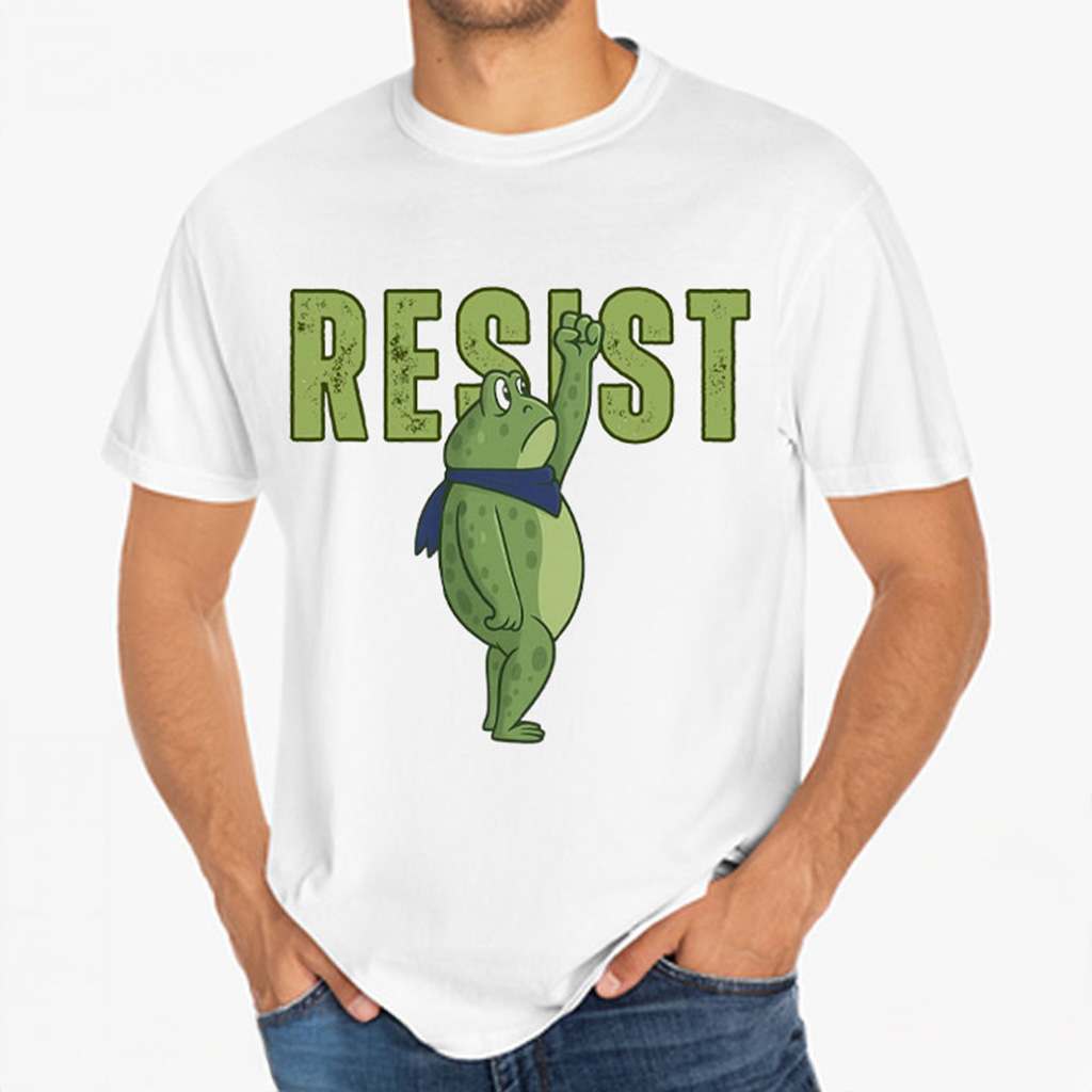 Resist Portland Frog Protest Free Political T-Shirt Gifts For Father