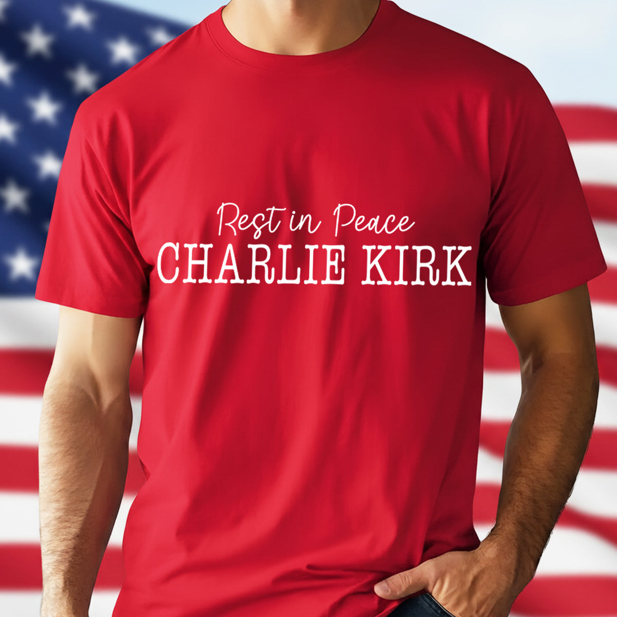 Rest In Peace Charlie Kirk Memorial Dark Shirt Gift for American Conservatives