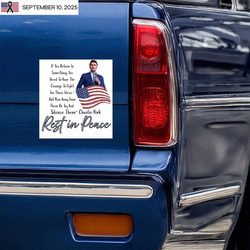 Rest In Peace Charlie Kirk Stickers Memorial Charlie Kirk Merch Gift For Supporters