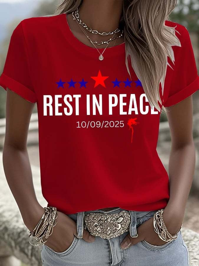 Rest In Peace Charlie Kirk T-Shirt Sep 2025 Make America Charlie Kirk Clothing Gifts Rest In Peace Charlie Kirk T-Shirt Sep 2025 Make America Charlie Kirk Clothing Gifts