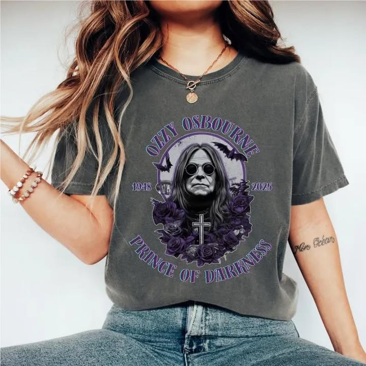 Rest In Peace Ozzy Osbourne T-Shirt Prince Of Darkness Legendary Legacy Music Fan Merch