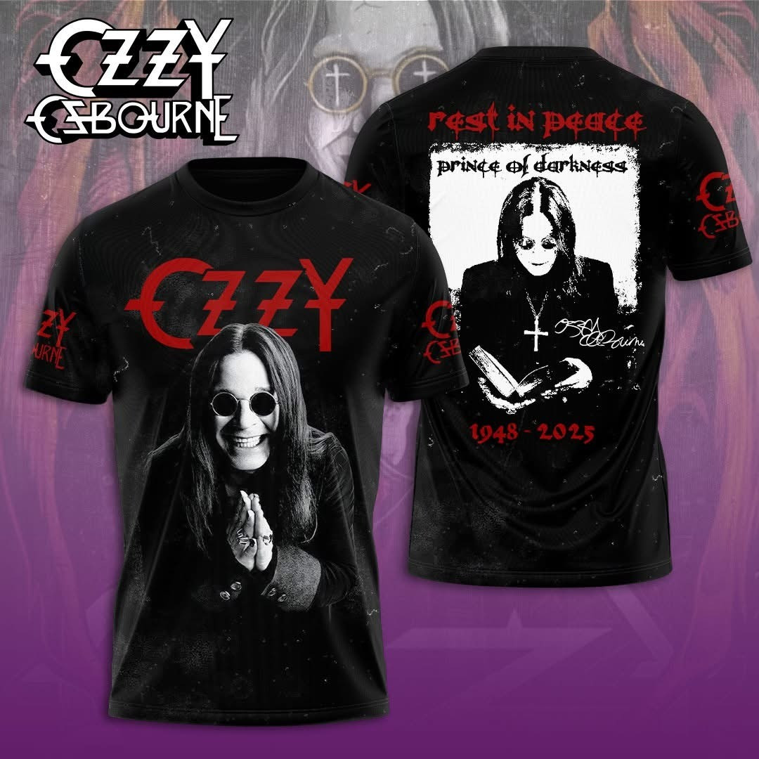 Rest In Peace Ozzy Osbourne T-Shirt Prince Of Darkness Prince Of Darkness Fan Merch Gifts