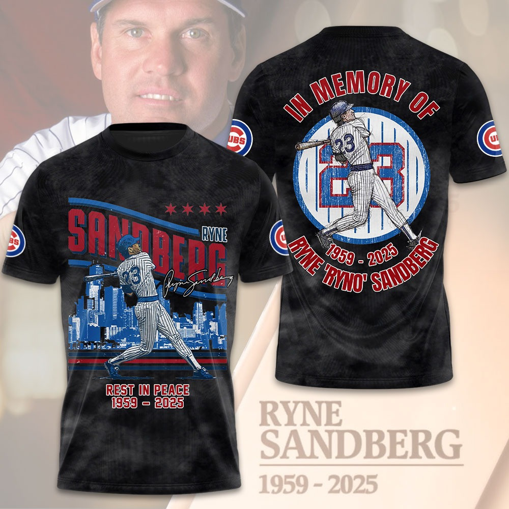 Rest In Peace Ryne Sandberg Thank You For The Memories Shirt Best MLB Gifts For Baseball Lovers