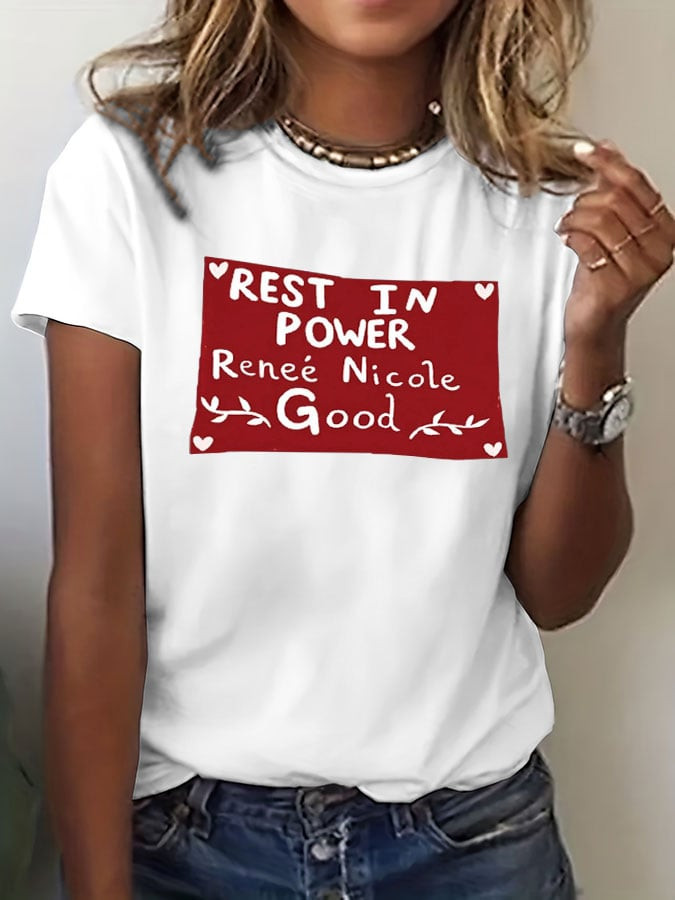 Rest In Power Renee Nicole Good T-Shirt ICE Out Of Minneapolis Clothes Girlfriend Gift Ideas