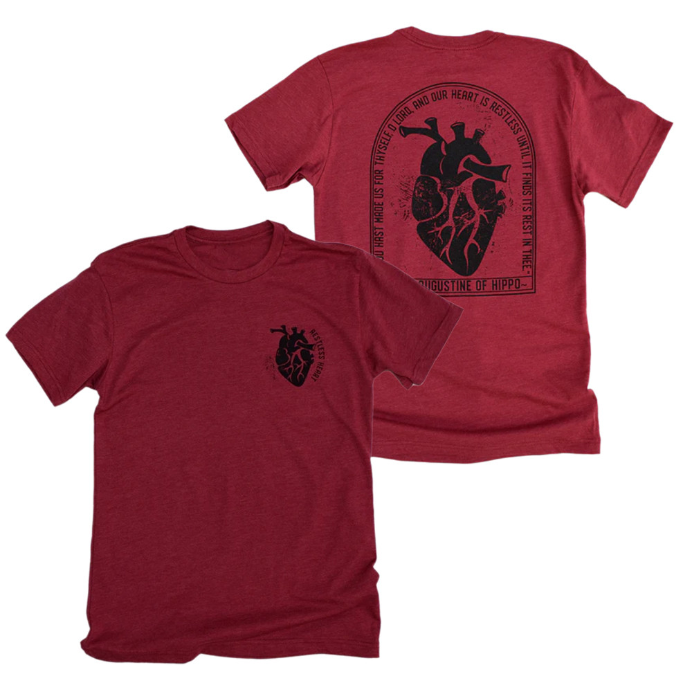 Restless Heart T-Shirt Saint Augustine of Hippo's Confessions Shirt Gifts For Him