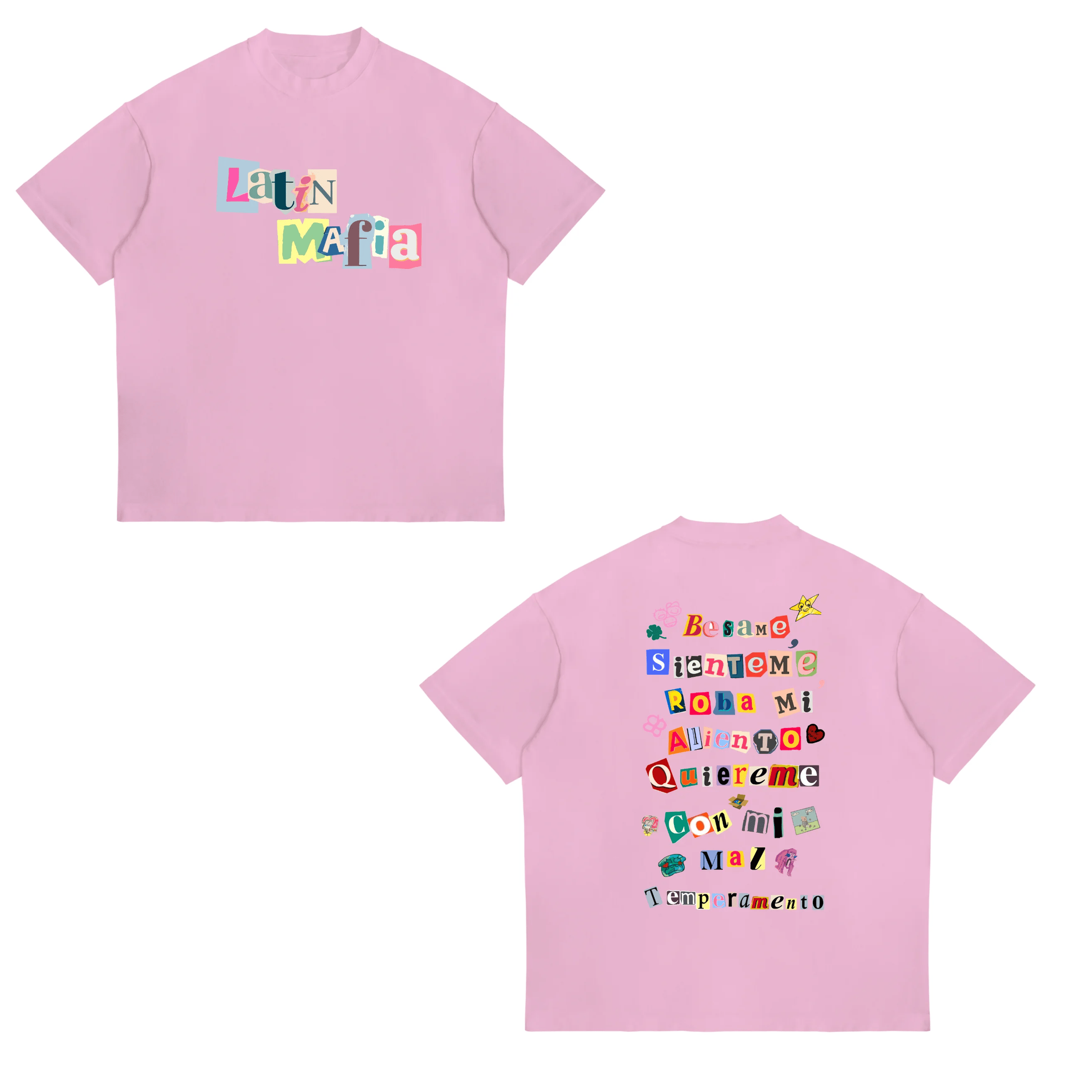 Resultados Para Latin Mafia T-Shirt Julieta Lyrics Ransom Note Apparel Father's Day Gifts