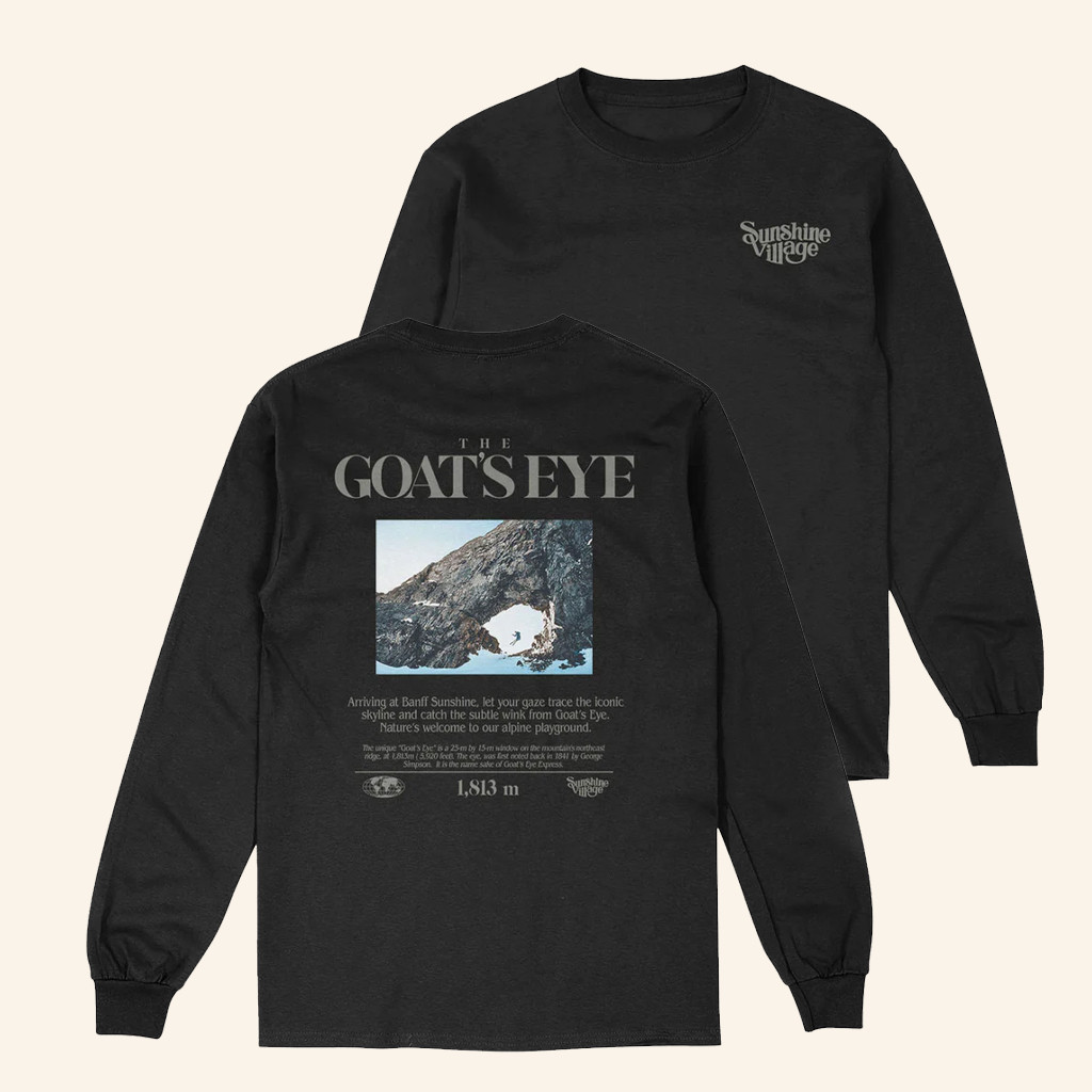 Retail Merch Mountain Info Series The Goat's Eye Long Sleeve Shirt Gifts For Him